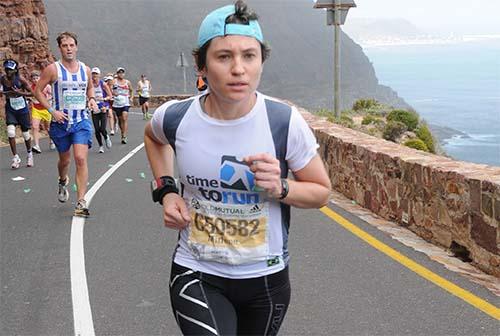 Mirlene Picin foi  a melhor brasileira da 44ª edição da Two Oceans Ultra Marathon 56 km / Foto: Divulgação